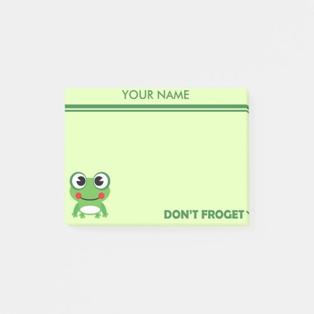 Post-it® Ne font pas Froget (Devant)