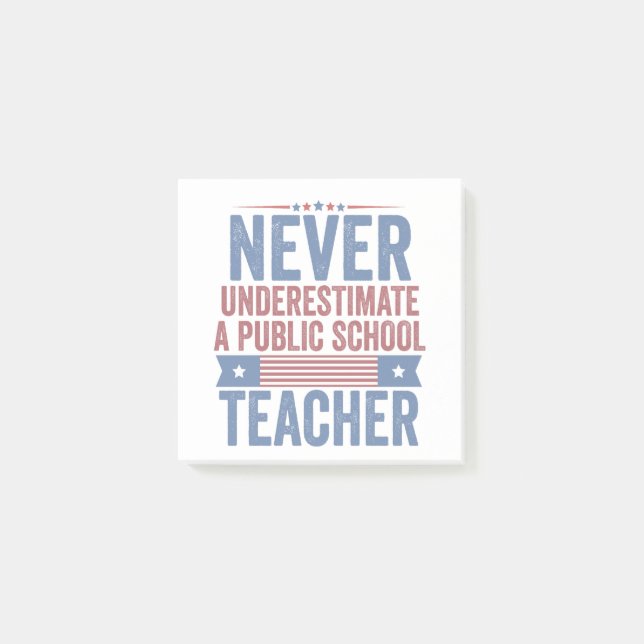 Post-it® Ne sous-estimez jamais Walz, professeur d'école pu (Devant)