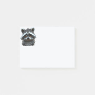 Post-it® Ne veux pas travailler Raccoon Animal