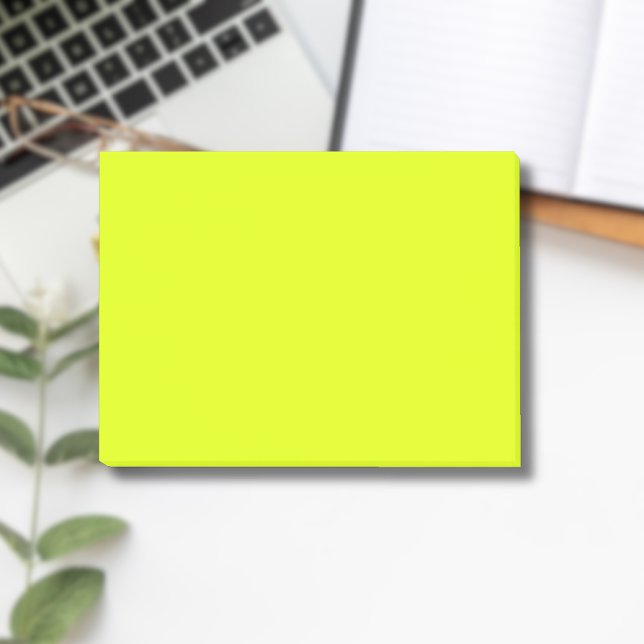 Post-it® Neon Chartreuse couleur solide | Classique (Créateur téléchargé)