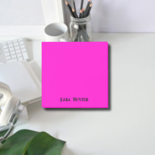 Post-it® Neon Fuchsia Professional Minimaliste noir Script