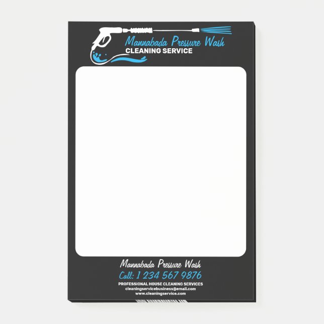 Post-it® Nettoyage professionnel haute pression Black Power (Devant)