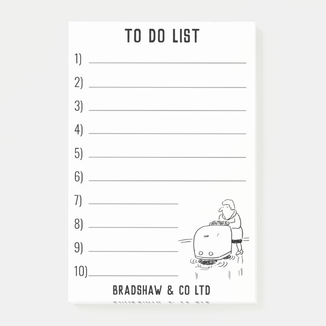 Post-it® Nettoyeurs de contrats Nettoyage commercial d'usin (Devant)