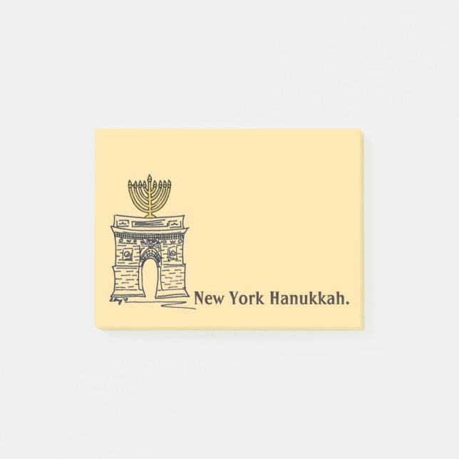 Post-it® New York Hanoukka NYC Menorah Jewish Holiday (Devant)