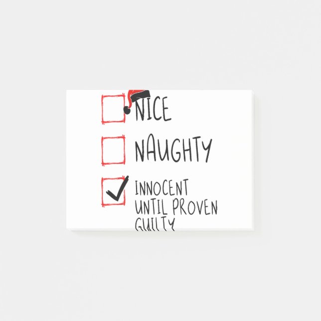Post-it® Nice Naughty Innocent Jusqu'À La Culpabilité Prove (Devant)