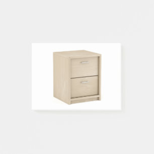 Post-it® Nightstand en bois avec deux tiroirs