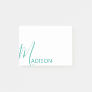 Post-it® N'importe quel script couleur et nom de bloc Perso