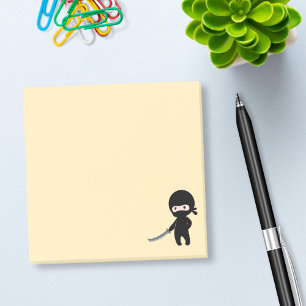 Post-it® Ninja minuscule en colère sur jaune