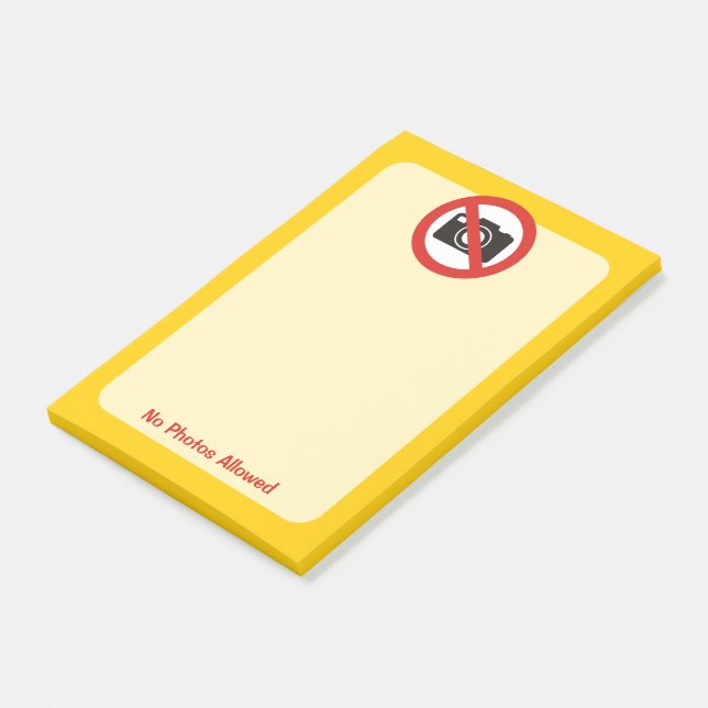Post-it® No Photos Allowed (Incliné)