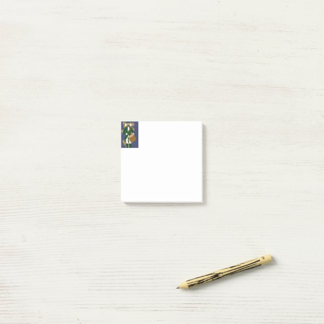 Post-it® Noël Casse-Noisette Bleu Marine (Sur un bureau)