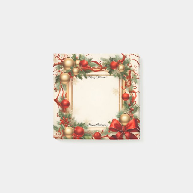 Post-it® Noël et jours fériés Notes postales (Devant)