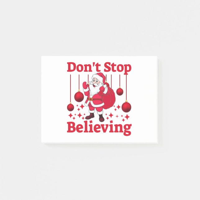 Post-it® Noël Le Père Noël croit (Devant)