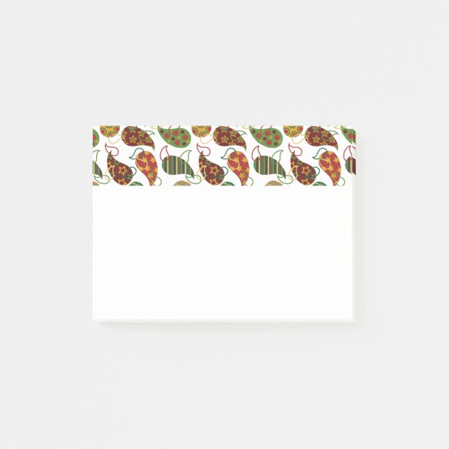 Post-it® Noël Paisley Vintage  (Devant)