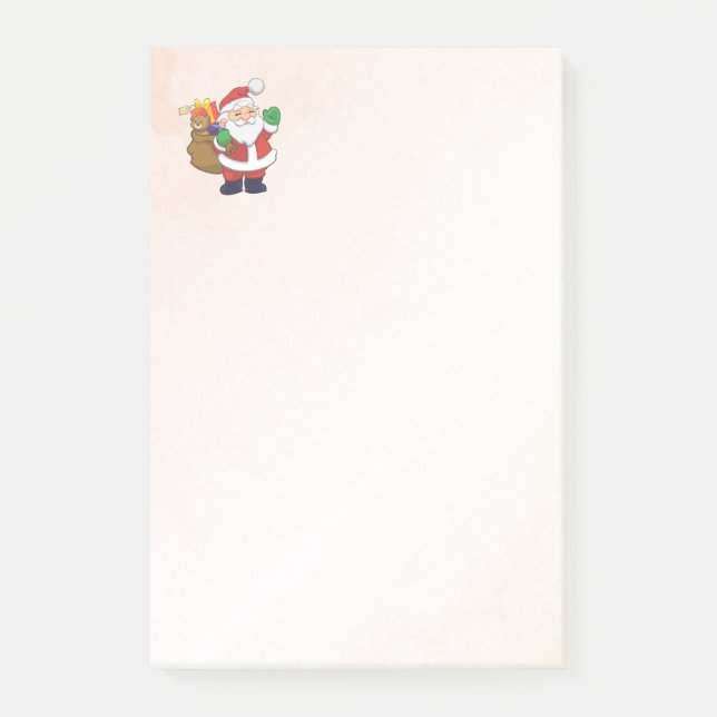 Post-it® Noël Père Noël avec jouets (Devant)
