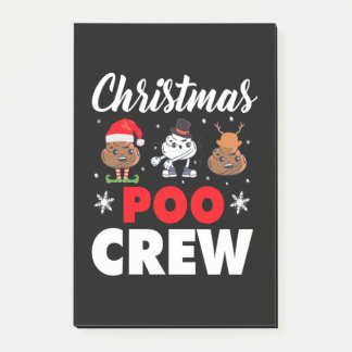 Post-it® Noël Poo Crew vacances amusant Noël Emoji