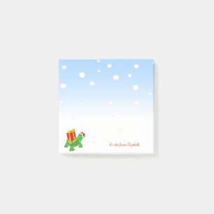 Post-it® Noël,Tortue Chapeau de Père Noël,Cadeau-Personnali
