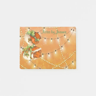 Post-it® Noël victorienLady Orange Arrière - plan avec lumi