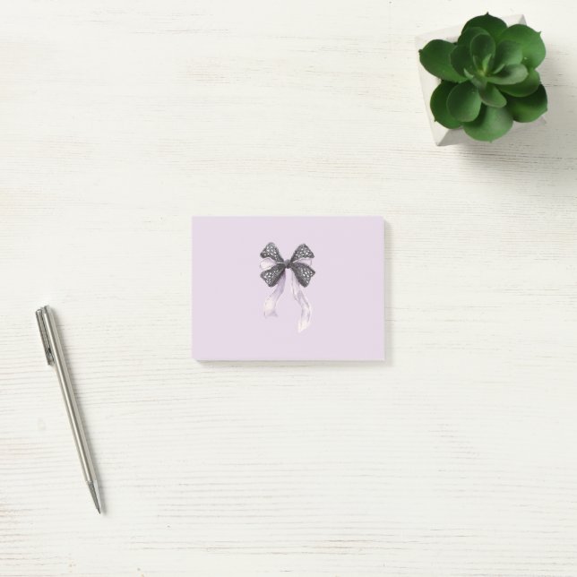 Post-it® Nœud en lavande noire (Bureau)