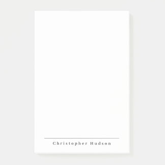 Post-it® Noir blanc simple minimaliste