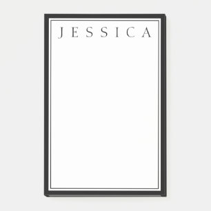 Post-it® Noir & Blanc Votre nom