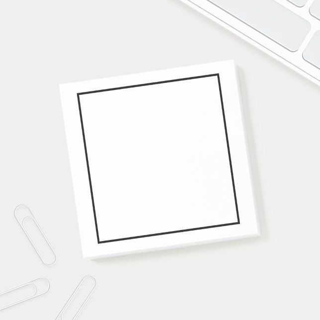 Post-it® Noir et blanc (Créateur téléchargé)