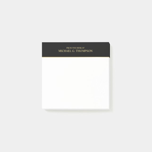Post-it® Noir et or professionnel (Devant)