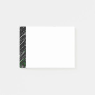 Post-it® Noir marbré vert