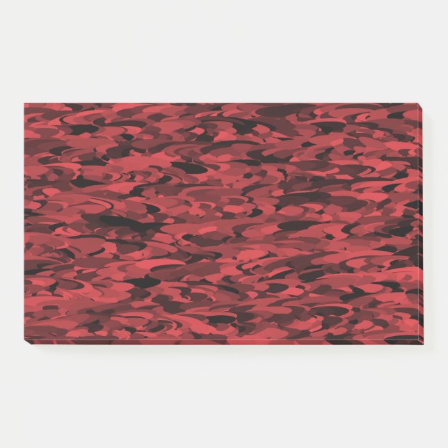 Post-it® Noir rouge Motif Abstrait (Devant)