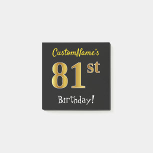 Post-it® Noircissez, anniversaire d'or de Faux le
