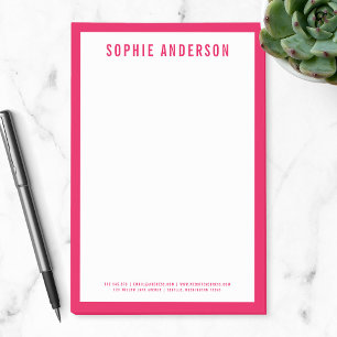 Post-it® Nom audacieux moderne avec la couleur EDITABLE de