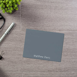 Post-it® Nom blanc gris charbon