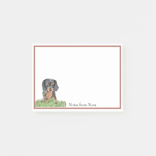Post-it® Nom Cavalier King Charles Spaniel Aquarelle (Devant)