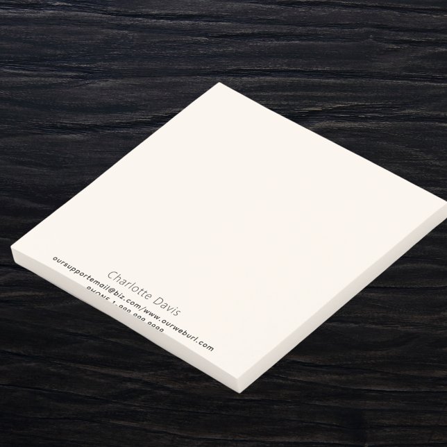 Post-it® Nom crème beige coordonnées (Créateur téléchargé)