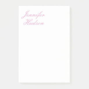 Post-it® Nom de calligraphie moderne minimaliste profession