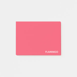 Post-it® nom de couleur rose flamant