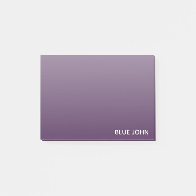 Post-it® nom de couleur violet Blue John (Devant)