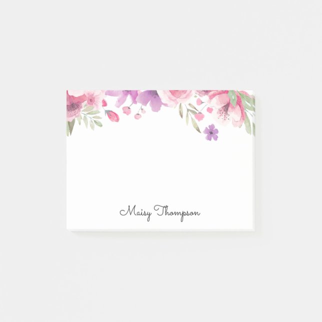 Post-it® Nom de la bordure florale (Devant)