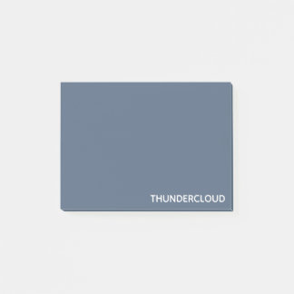 Post-it® Nom de la couleur gris-bleu du nuage-tonnerre