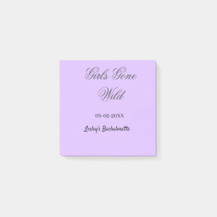 Post-it® Nom de la fête de Bachelorette Girls Gone wild dat