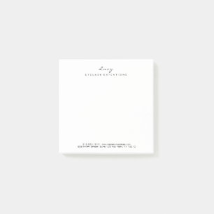 Post-it® Nom de la liste de maquillage Téléphone Web Carré 