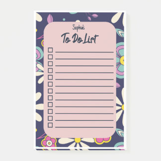 Post-it® Nom de la liste des choses à faire super Retro Vin