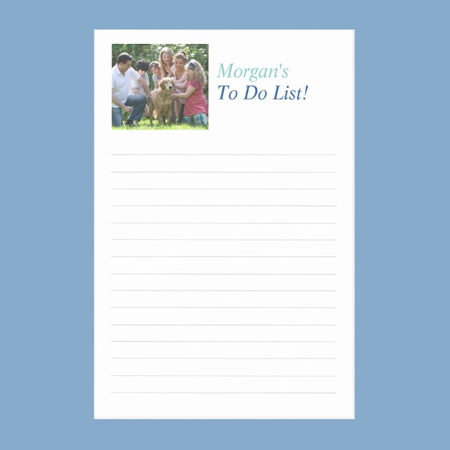 Post-it® Nom de la Personnaliser Titre et photo, Lignes rég (Créateur téléchargé)