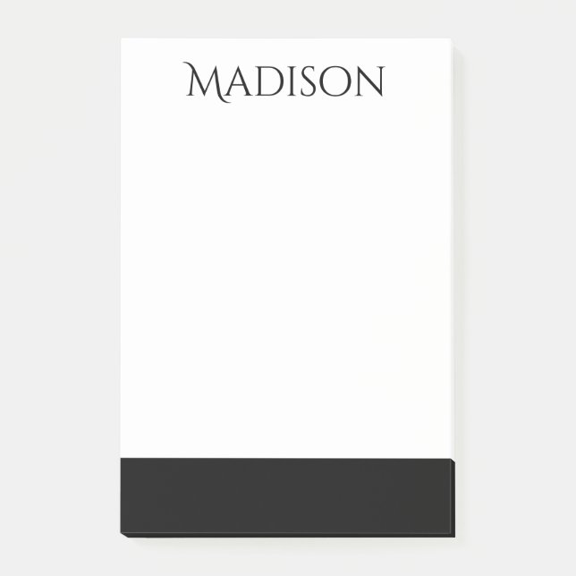 Post-it® Nom de nettoyage noir | Classic Professional (Devant)