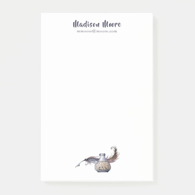 Post-it® Nom d'encre et de qualité personnalisé (Devant)