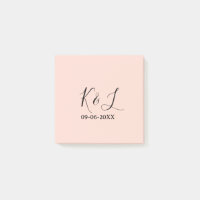 nom du couple de mariage lettre date fond pastel r