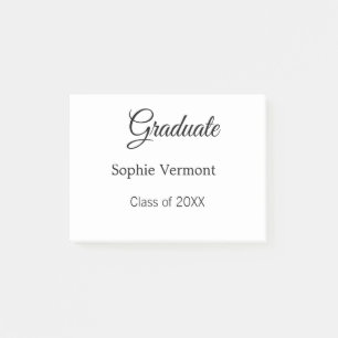 Post-it® nom du diplômé promotion 20XX félicitations minima