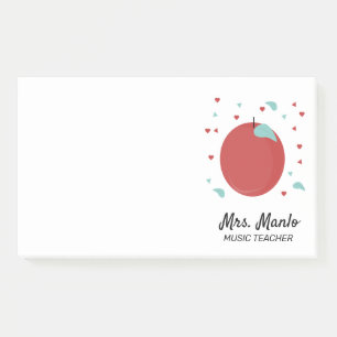 Post-it® Nom du script de l'enseignant Apple