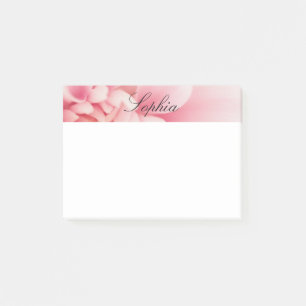 Post-it® Nom du script rose et noir