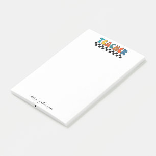 Post-it® Nom du script Super Cute Retro