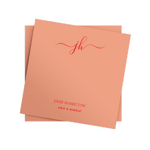 Post-it® Nom en écriture monogramme minimaliste